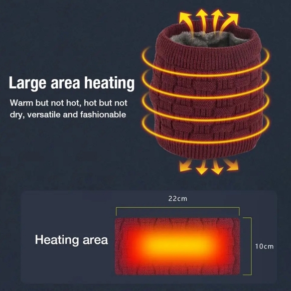 NEW Heated Winter Gator Neck Scarf Headband Facemask - Picture 6 of 15